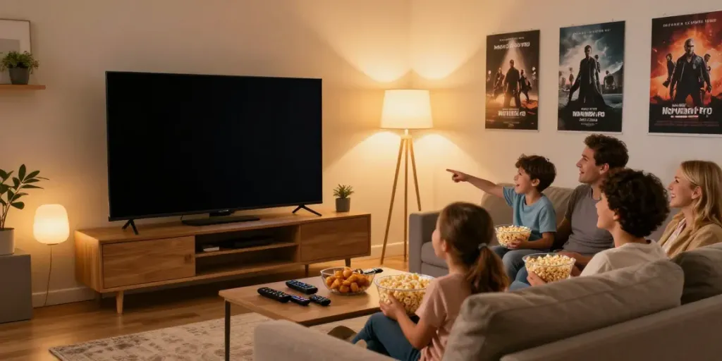 Download Movie Box on a TV for family streaming in HD.